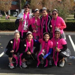 The Diva runners after the finish.