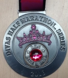 Diva Run half Marathon Medal 