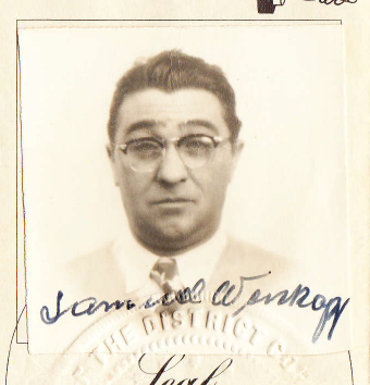 Samuel Weiskopfs naturalization papers.  Teacher Carl Finers grandfather became a citizen in 1954.