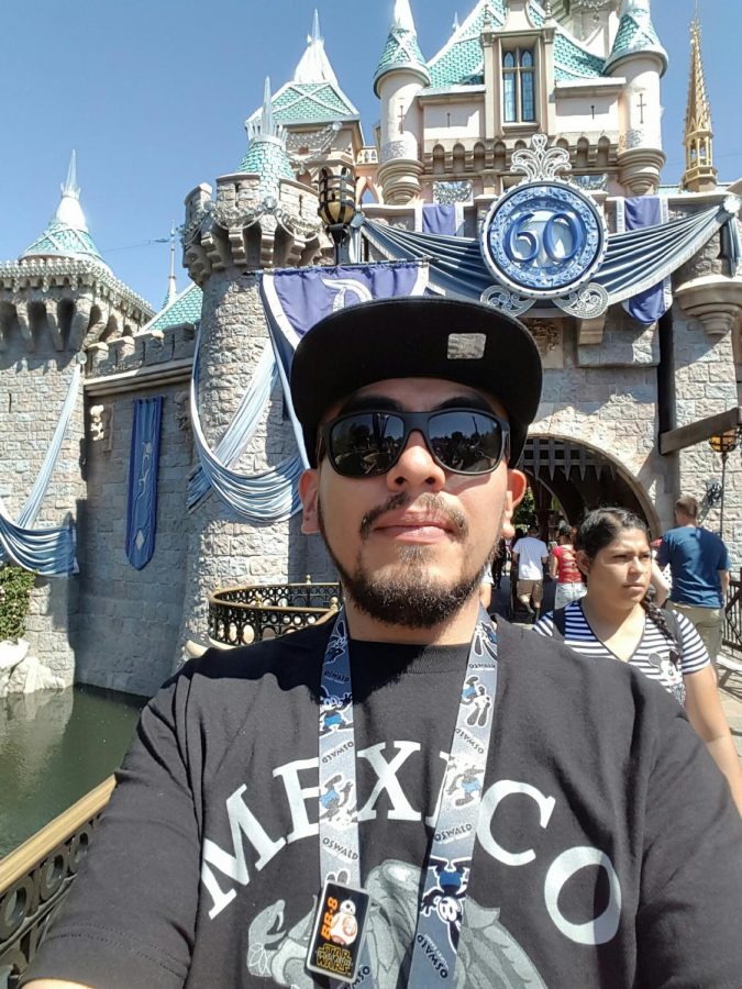 Marco Roque at Disneyland. This was during the parks 60th anniversary.