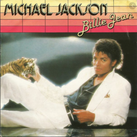 Cover art from Micheal Jacksons single Billie Jean. 