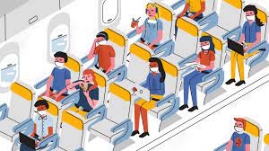 Those are the new seating arrangements during the pandemic. Most of the time the middle seat should be empty.