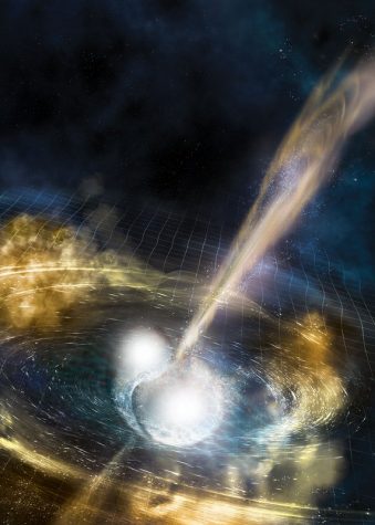 A Neutron Star Smashup! This is most likely a crash between two Neutron Stars! Also the dense remnants of massive stars that formerly exploded. But an intriguing twist is that the collision could have been between a black hole and a neutron star! 