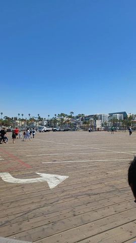 Santa Monica Pier doesnt have as much people going to visit. Less people are visiting places now. 