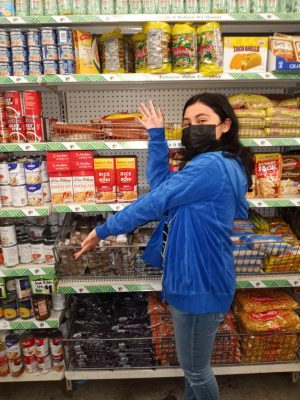 Me showing all the best looking foods at Dollar Tree.