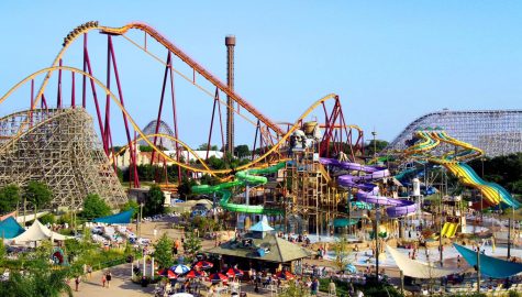 All the roller coasters at Six Flags.