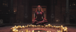 Elizabeth Olsen as The Scarlet Witch in Doctor Strange in the Multiverse of Madness.
