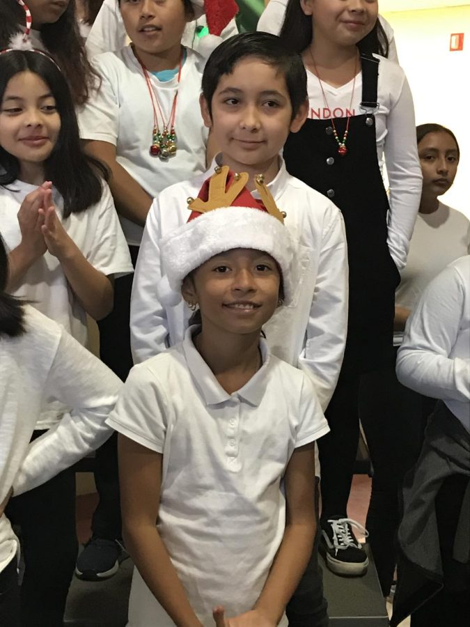 Jeshuah and I on December 19, 2019, after our Christmas performance at school.