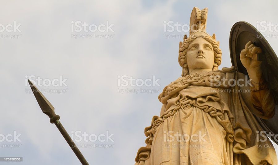 Athena, Greek Goddess. Academy of Athens, Athens, Greece.