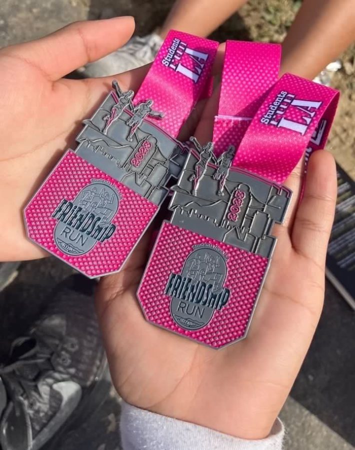 Medals from the 30k race