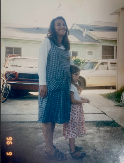 Emma Medina standing next to her daughter, Alejandra Aviles while pregnant with her second child.