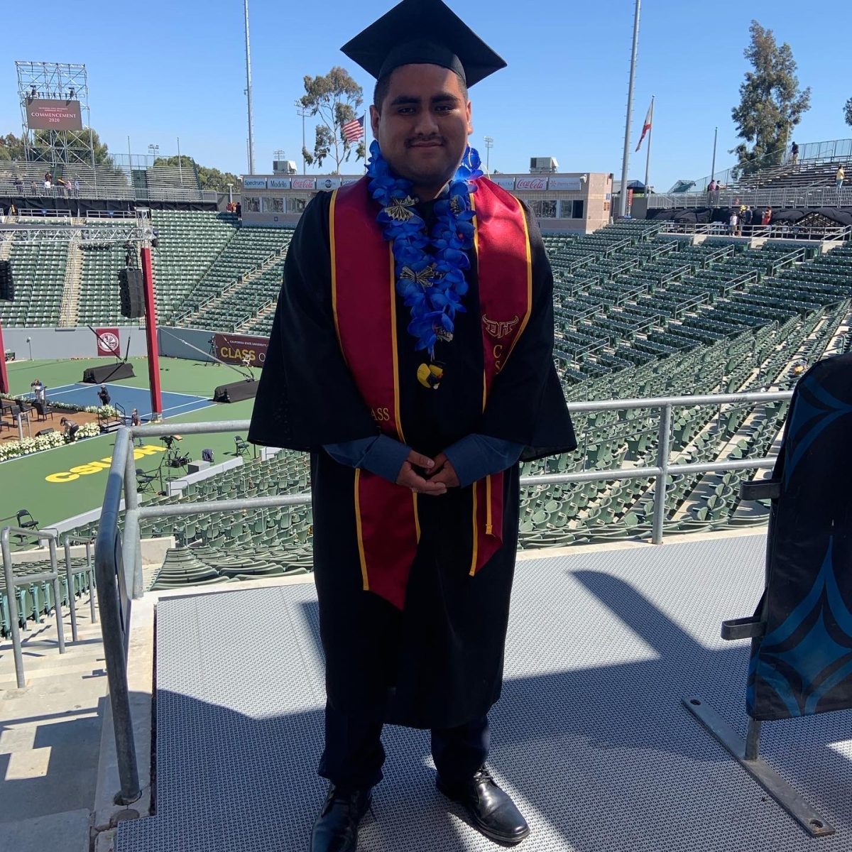 Mr. Diaz at his graduation.