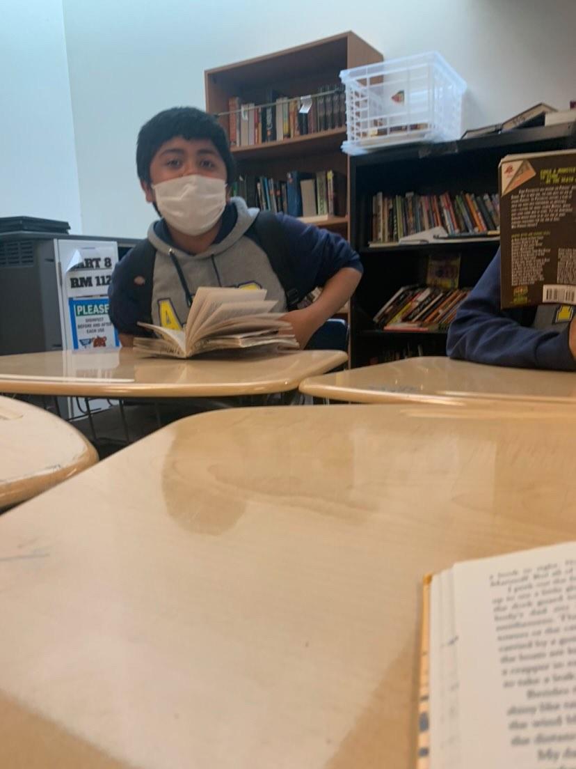 Anderson reading in Mr. Farkas's empowered reading.