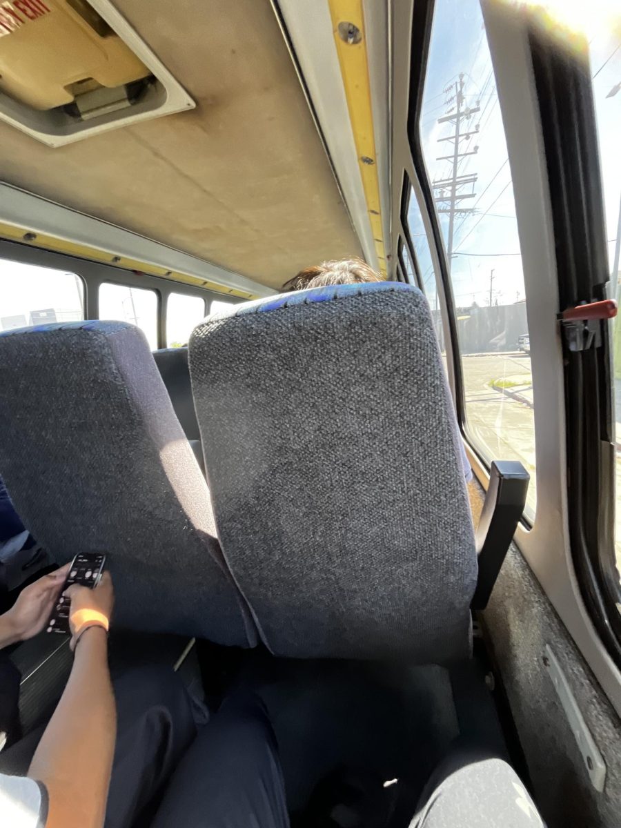students on the bus 