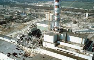 Chernobyl after the explosion 