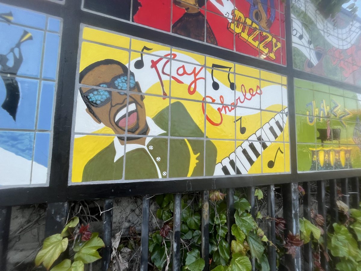 At Jazz Park they have a painting of the famous jazz musician Ray Charles. Ray Charles was also a guest at the Dunbar when he first moved to LA in 1930.