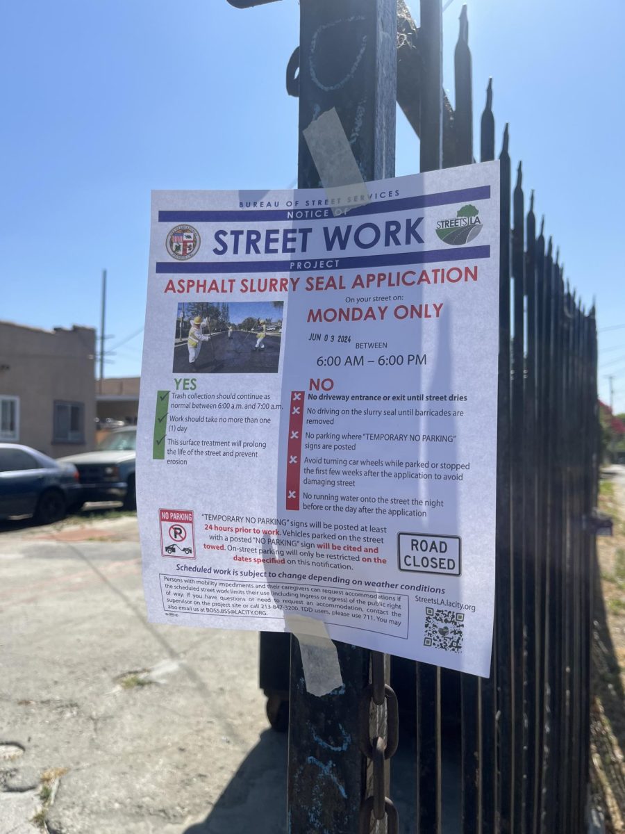 Flyers for street work.