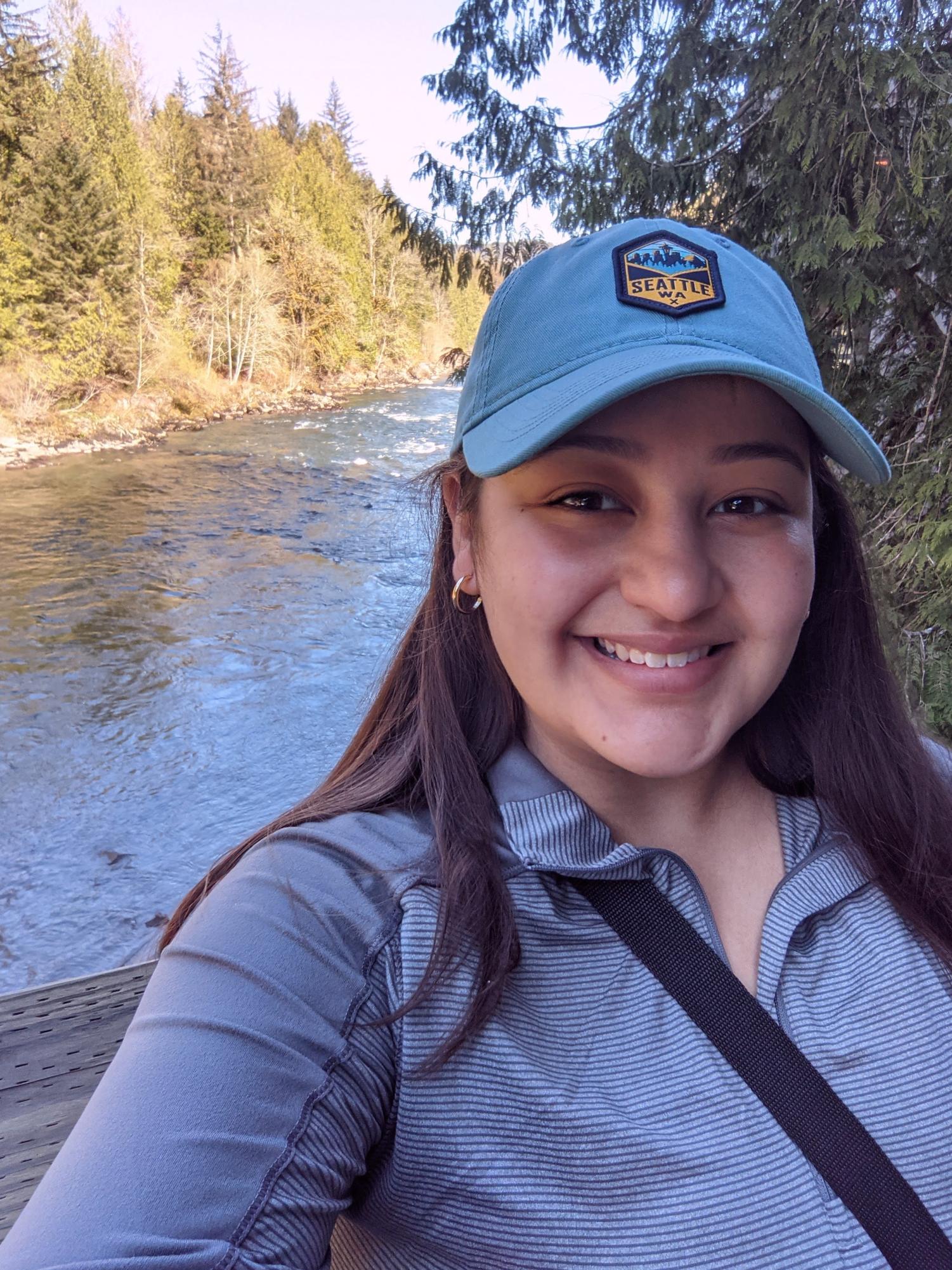 Miss Escobar at Snoqualmie Falls, WA.
