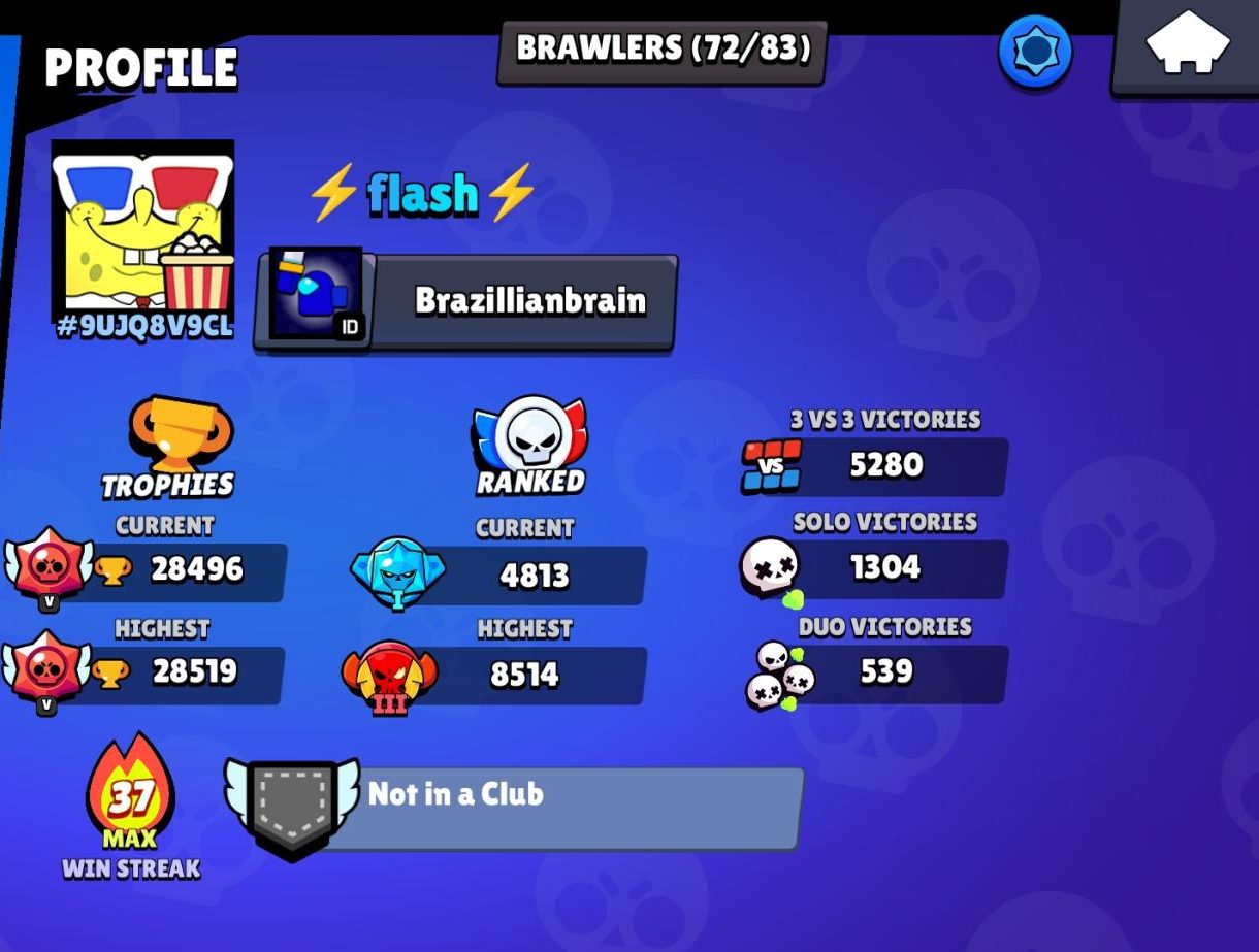 Brian Baltazar's Brawl Stars account.