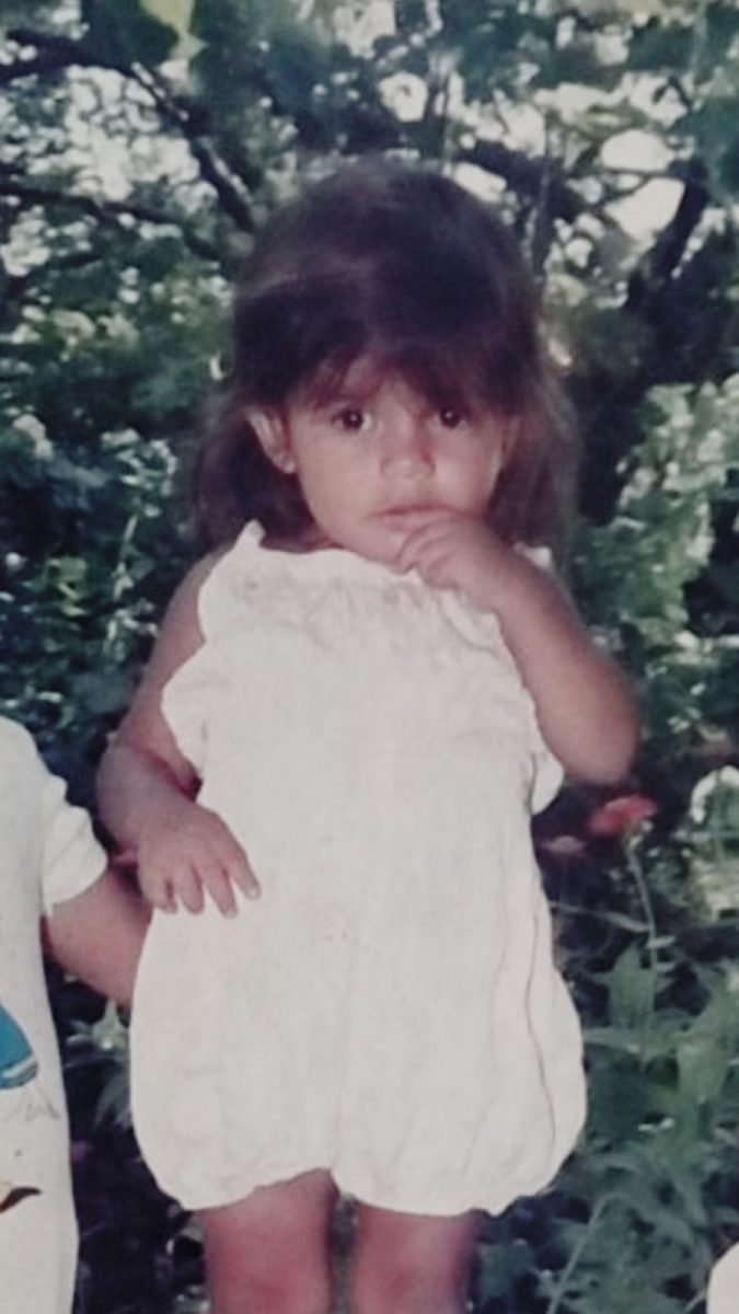 Alba when she was a child in El Salvador.