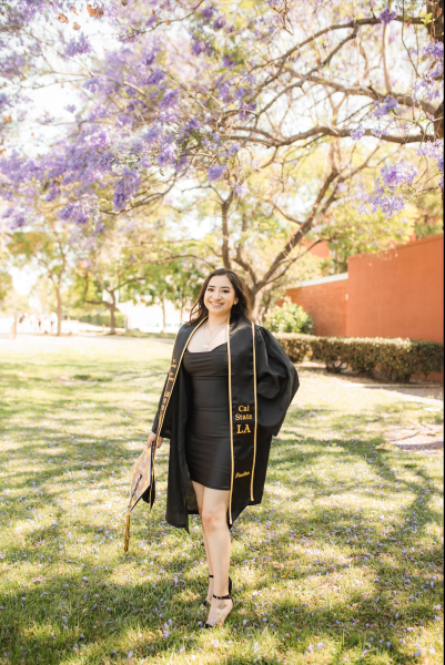 Paulina's graduation picture from Cal State LA.