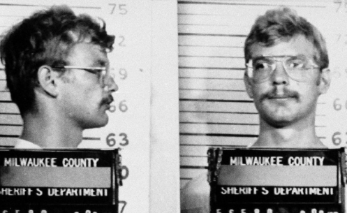 In this 1991 handout from the Milwaukee County Sheriff’s Department, serial killer Jeffrey Dahmer is seen in a police mugshot.