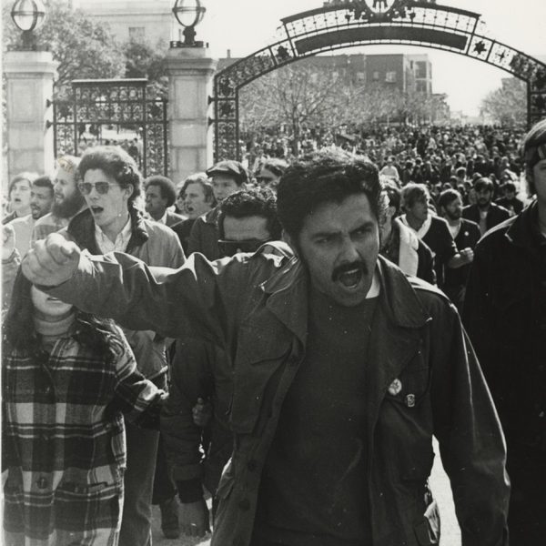  Manuel Delgado, 'twLF' rally at Sather Gate.