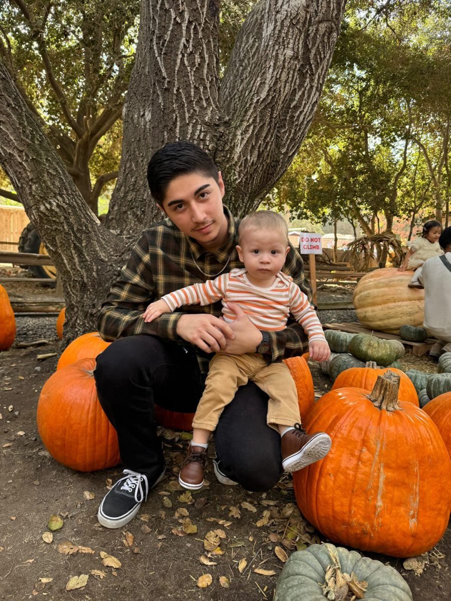 Rudy with his son Luca.