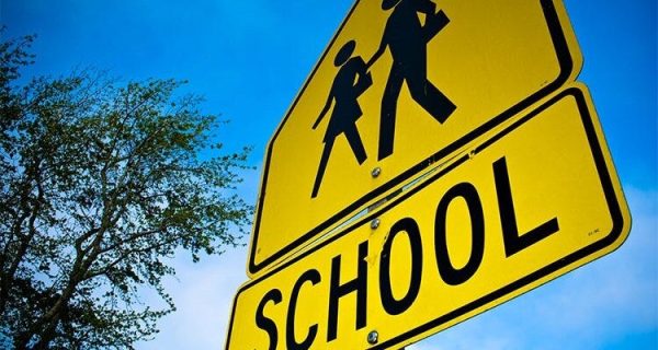 Picture of a school cross walk.
