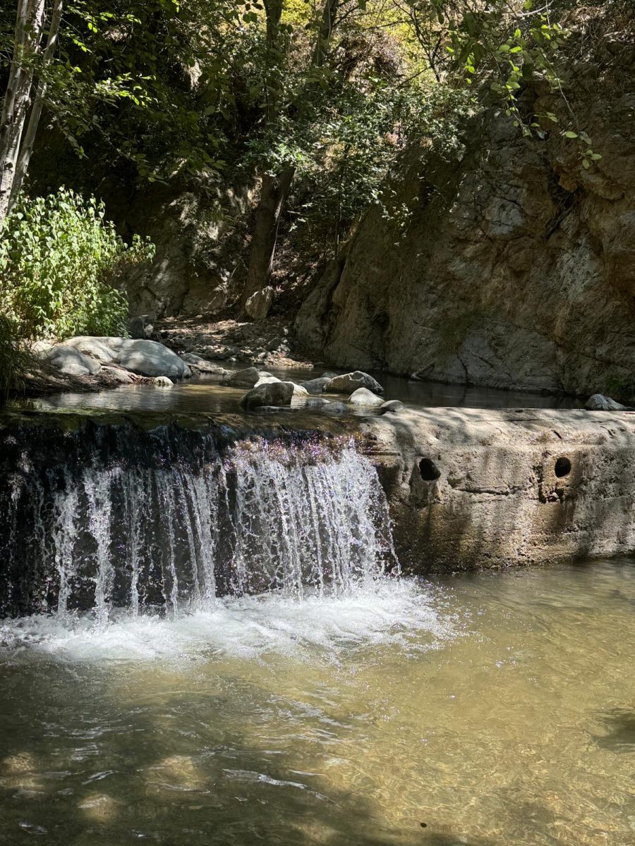 A picture I took where the water flows down a river.