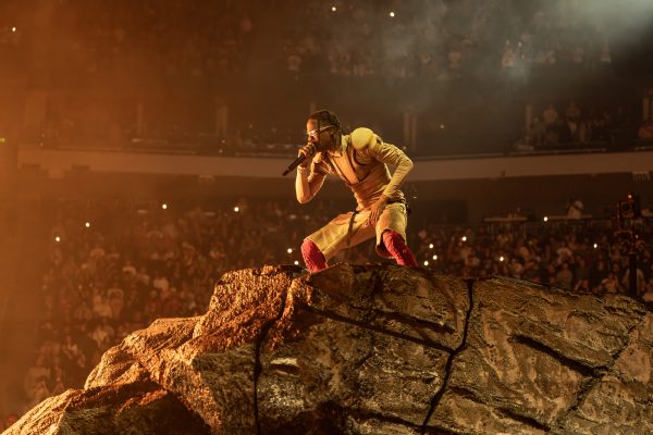 Travis Scott performing his album "UTOPIA" in 2023.
