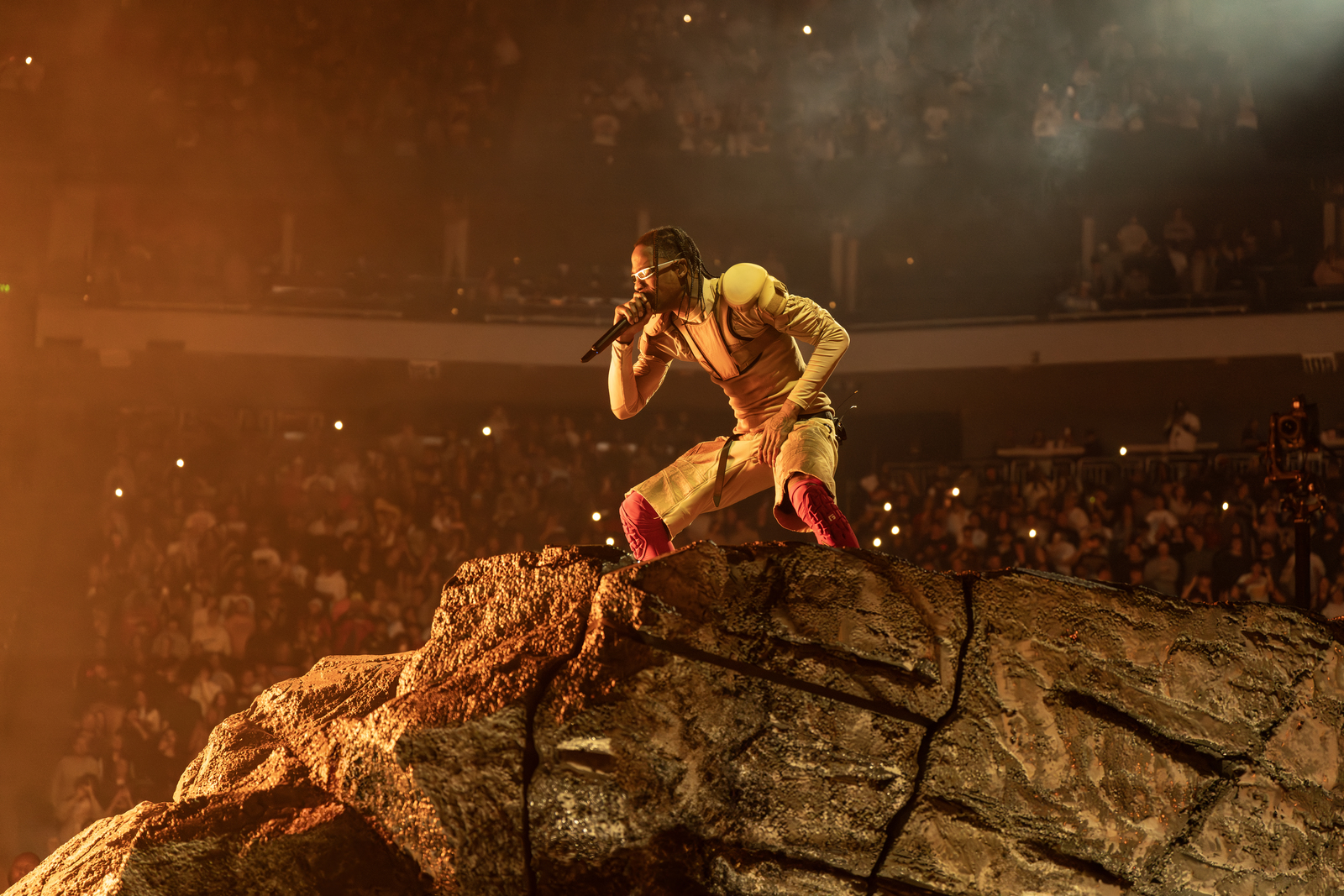 Travis Scott performing his album "UTOPIA" in 2023.