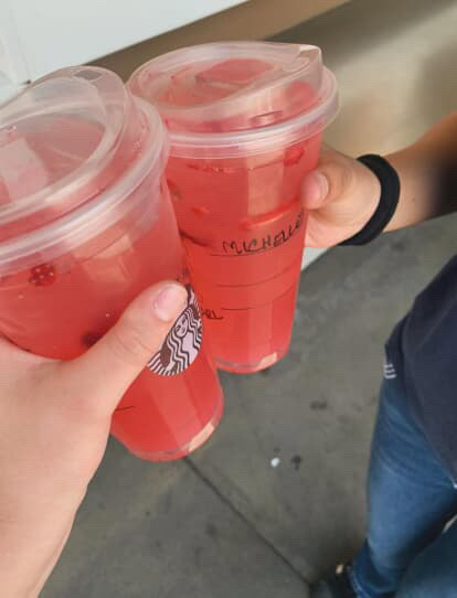 the drinks me and xathzire got.