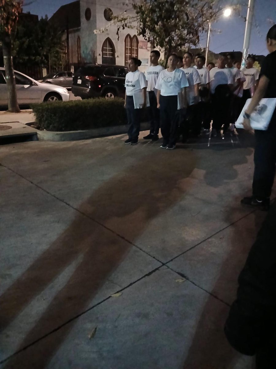 We are coming back from exercising and we are about to leave but we are waiting for them to tell us to turn to them.