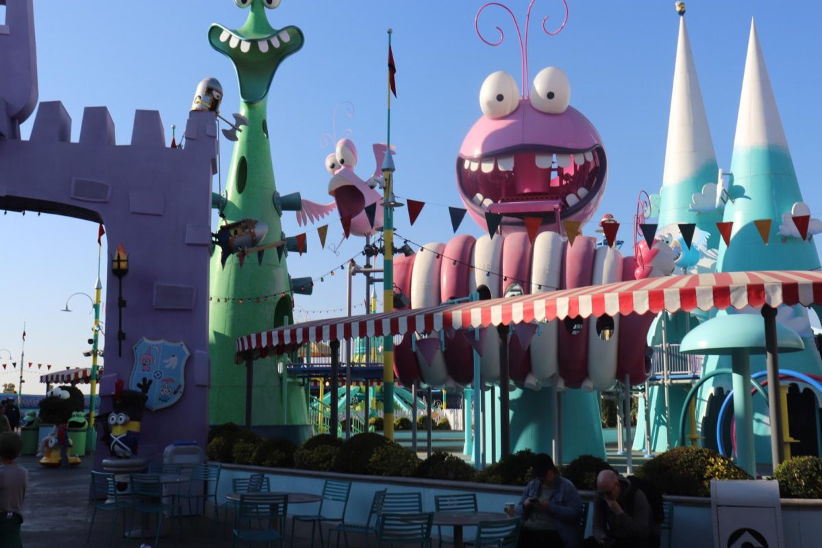 Super Silly Fun Land, across from the Despicable Me Ride.