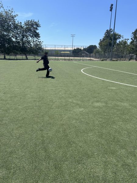 Jayden Practicing his shooting at Ross Snyder Park.