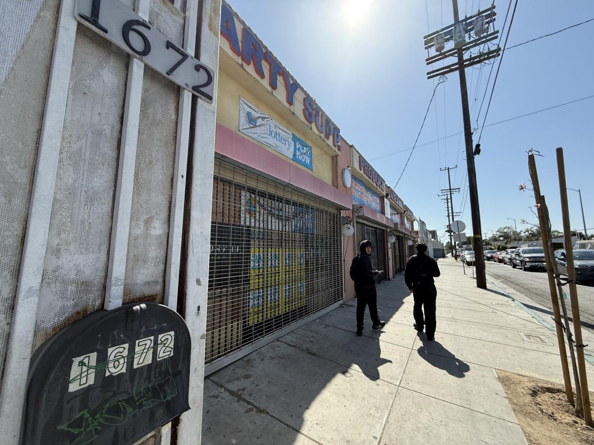 99 Cent Store close to the train tracks. I used to go here a lot as a kid to buy some snacks