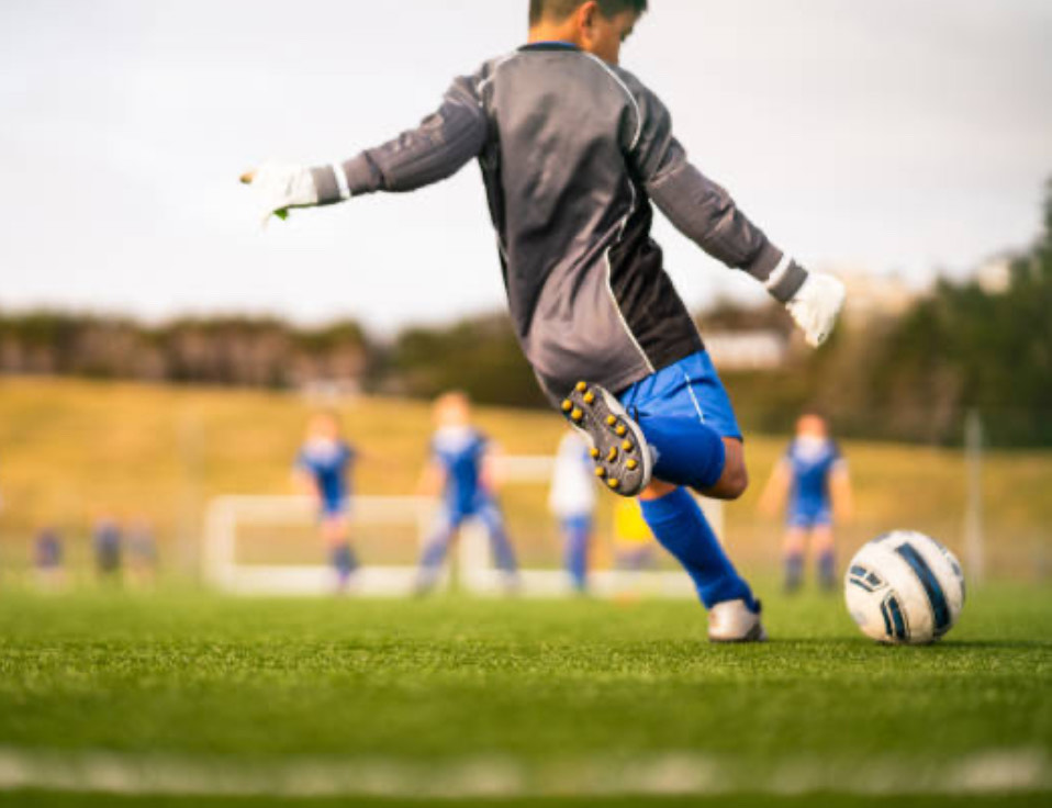 Yashiro Garcia playing soccer when he was younger.
