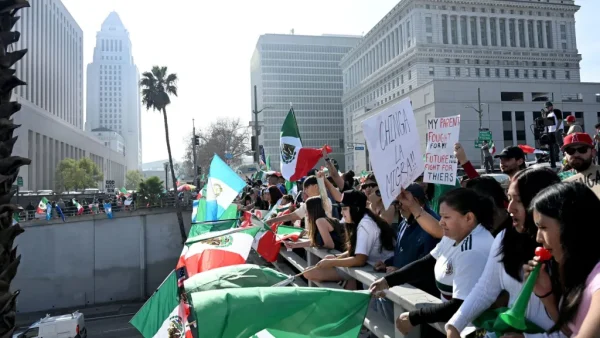  City Hall on the day of the protests