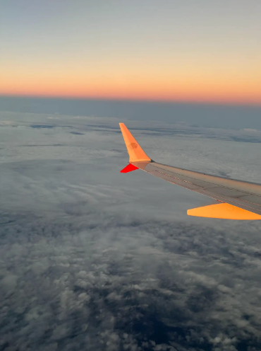 The plane left around 5 in the afternoon. 