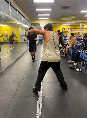 Shadowboxing helps with footwork, boxing technique, and movement.