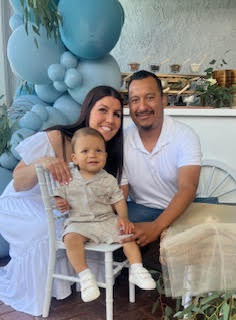 Ms.Tovmasyan with her son Michael and husband Javier.  