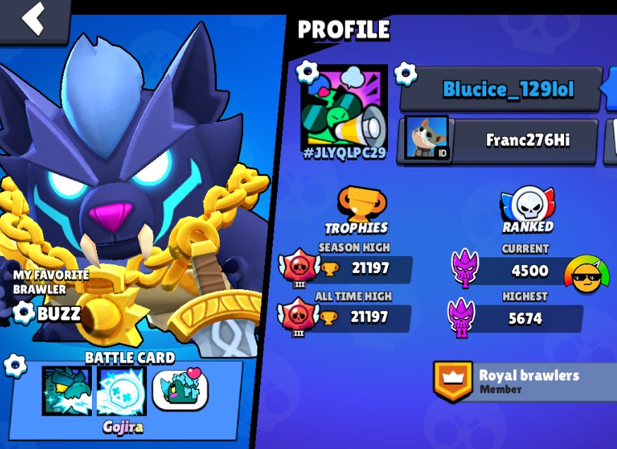 Isaac's Brawl Stars account.