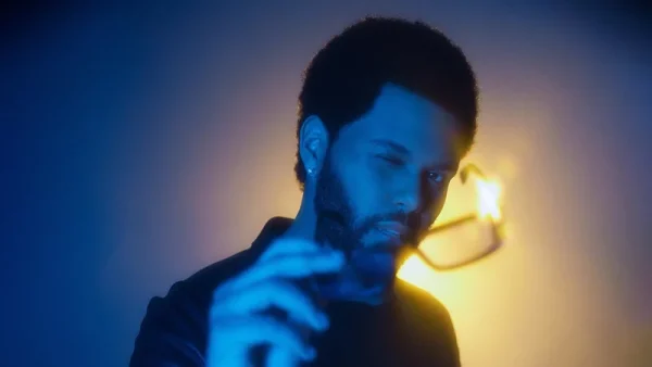 Abel taking a photo shoot, posted on @brianziff on Instagram