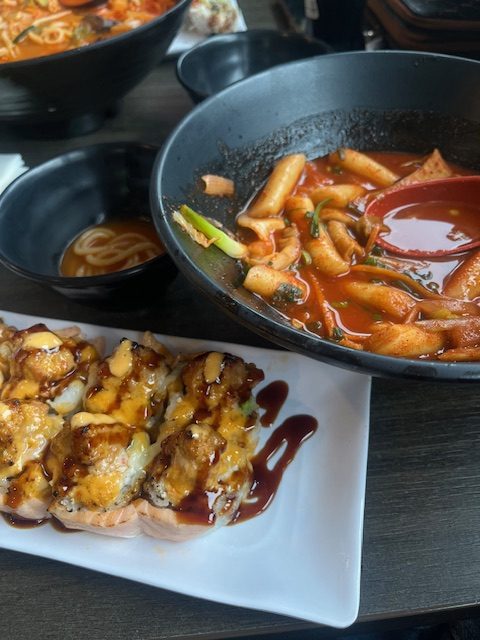 Tteokbokki and sushi from a small place in Hunting park. 10/10, the food is amazing and so is the customer service. I would definitely recommend to those who want to try new foods. 