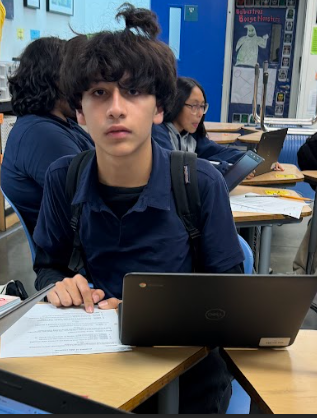 Jerry looks at the camera because someone called him. We were in Mr. Finer's room for office hours after yesterdays run.