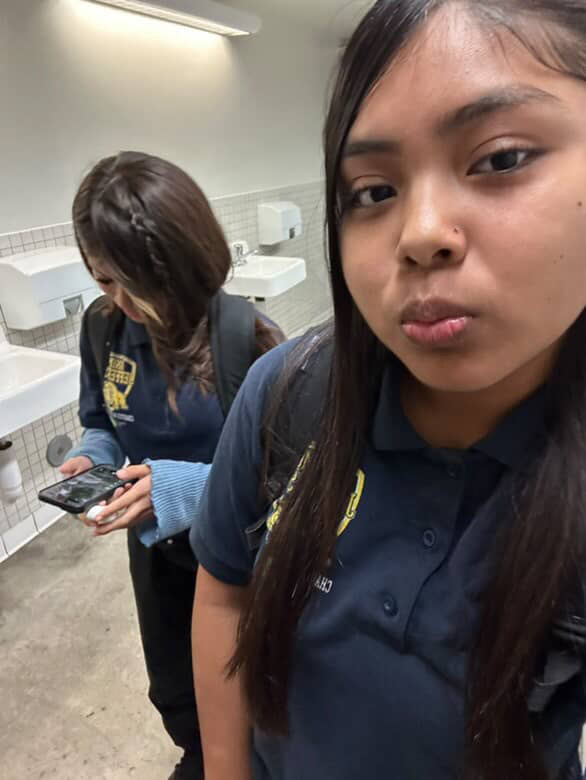 Dayeli with one of her best friends.