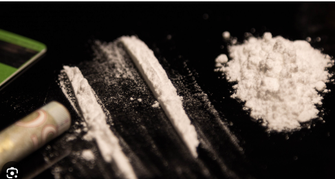 There are two lines of cocaine.