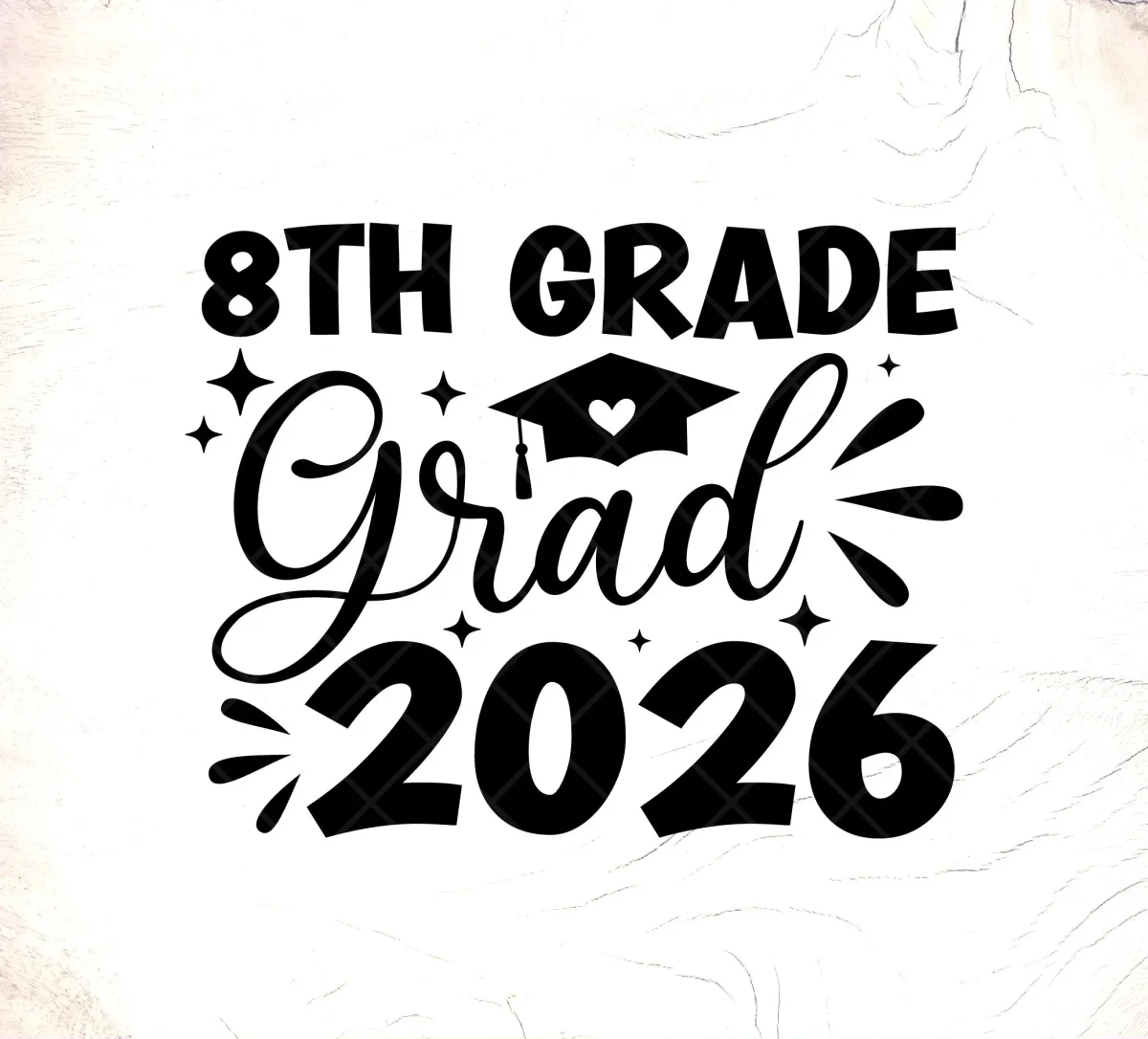 2026 eighth grade graduation clip art.
