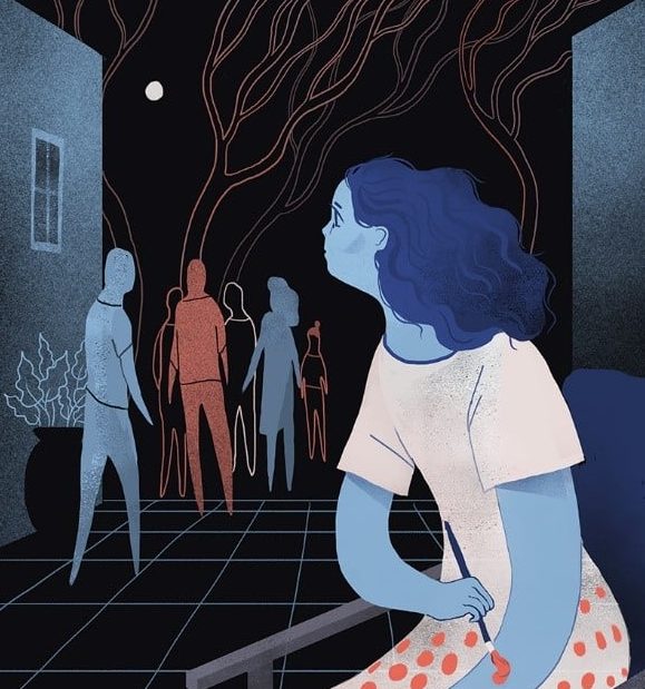 This is a drawing representing someone with factitious disorder.